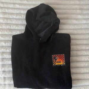 Vans Black Hoodie with Checkered Logo